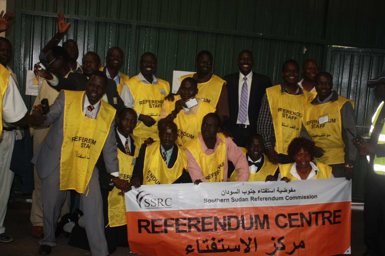 South Sudanese Australians campaigned to vote in the referendum. 
