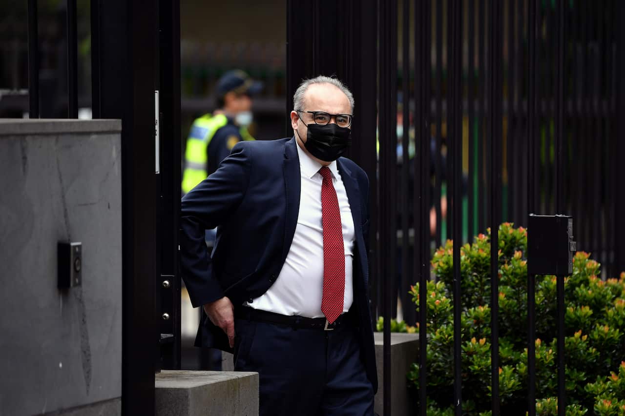 Adem Somyurek at the Victoria State Parliament in Melbourne, Friday, November 19, 2021