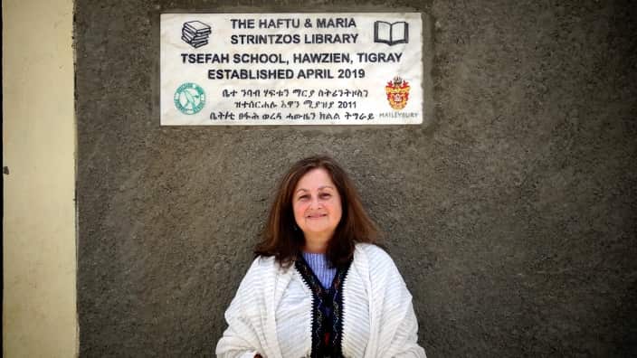 Greek Australian volunteer Maria Strintzos. 