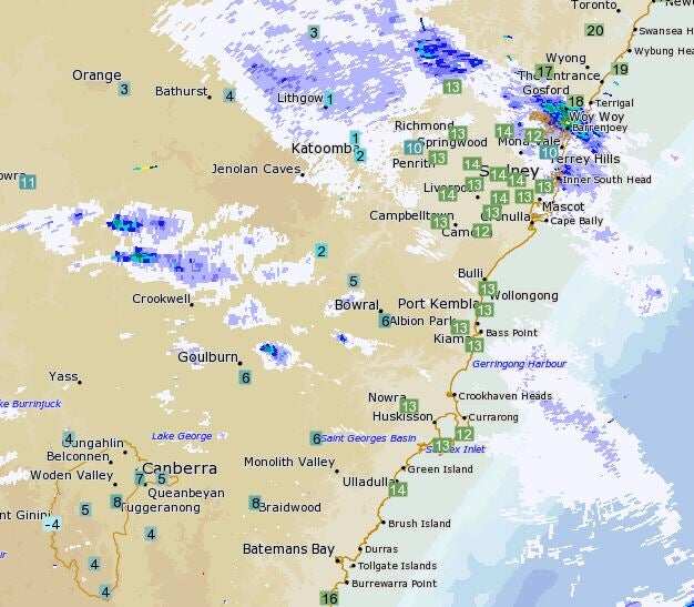It's Snowing Just Outside Of Sydney