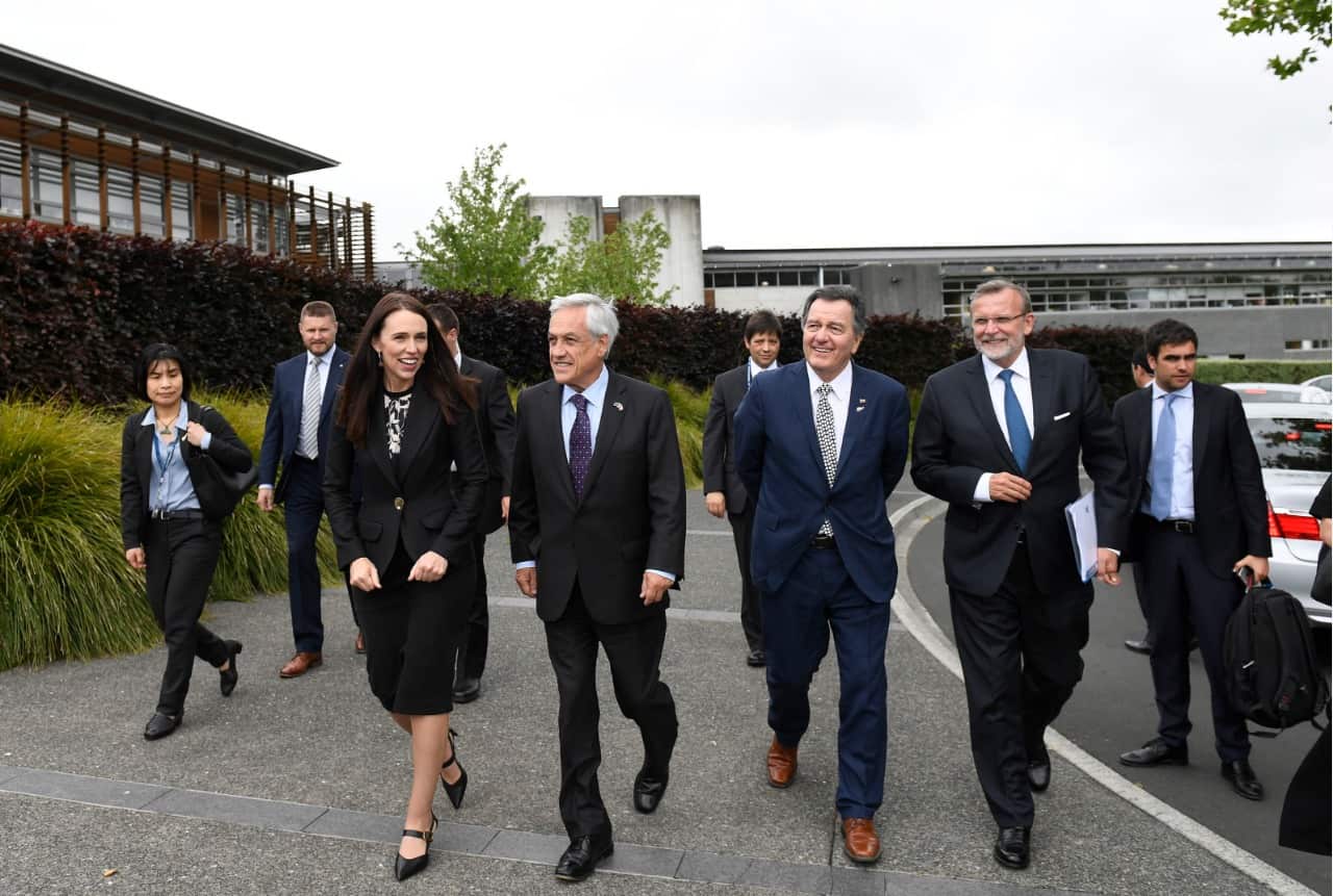 Visita del presidente Piñera a Nueva Zelanza