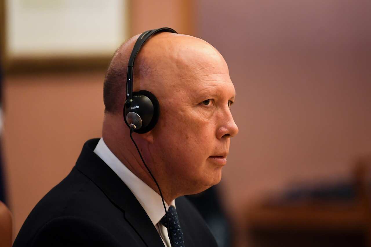 Australian Defence Minister Peter Dutton.