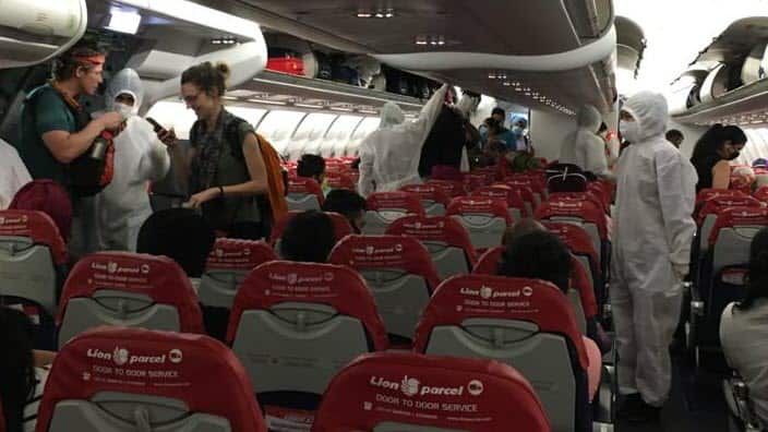 Australians travelling home