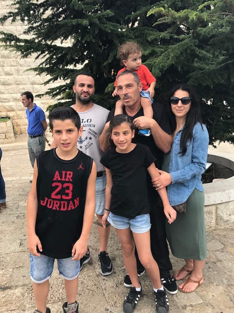 Grandfather Michelle Geagea with the Abdallah's