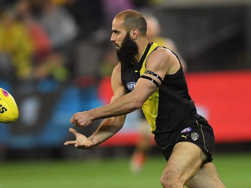 Bachar Houli playing for the Richmond Tigers
