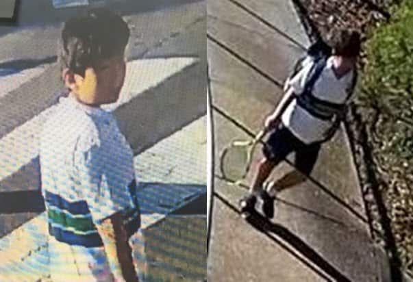 CCTV images of Oliver Yang walking home before he was pulled into a car.