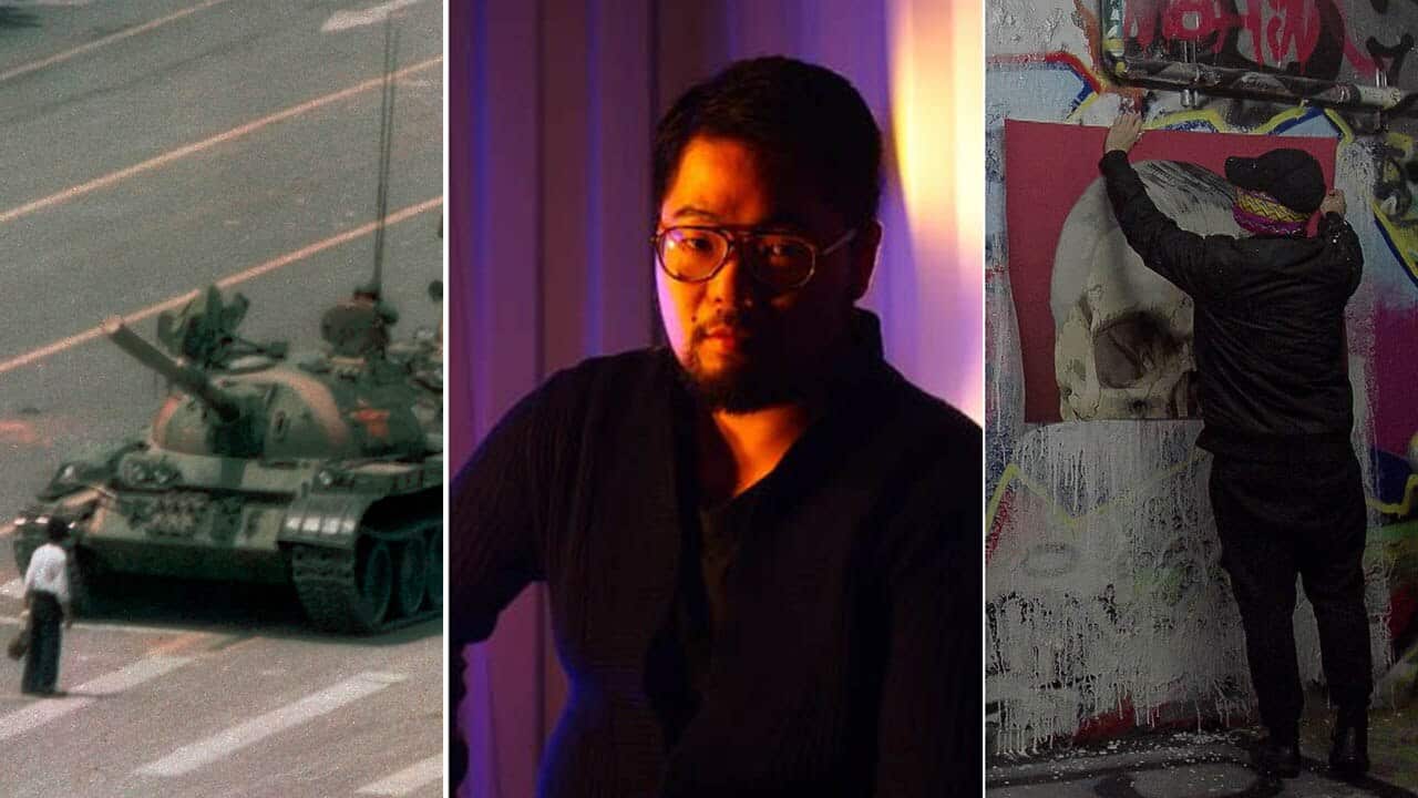 Chinese-Australian artist Badiucao told SBS News he doesn't feel safe anywhere, fearing the Chinese Communist Party's global reach.