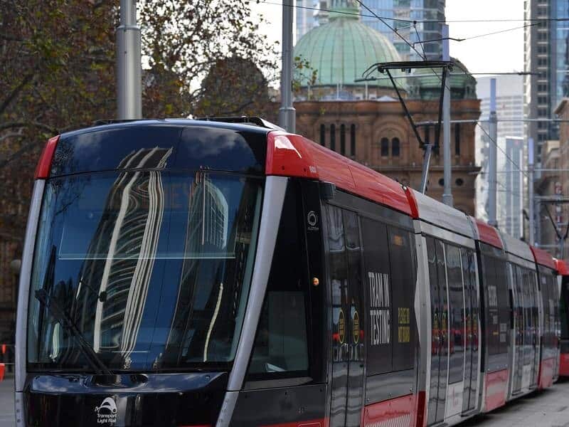 Light Rail Vehicles will begin day time testing in Sydney.