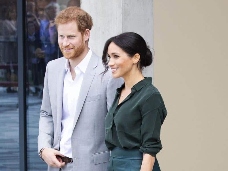 Prince Harry and Meghan Markle at Edes House