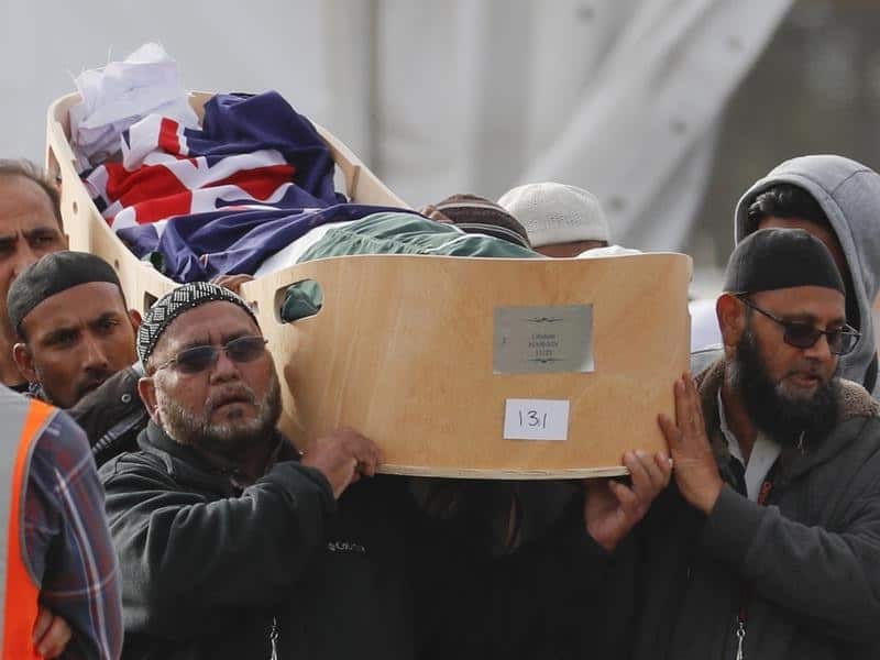 Christchurch burial of mosque attack victims