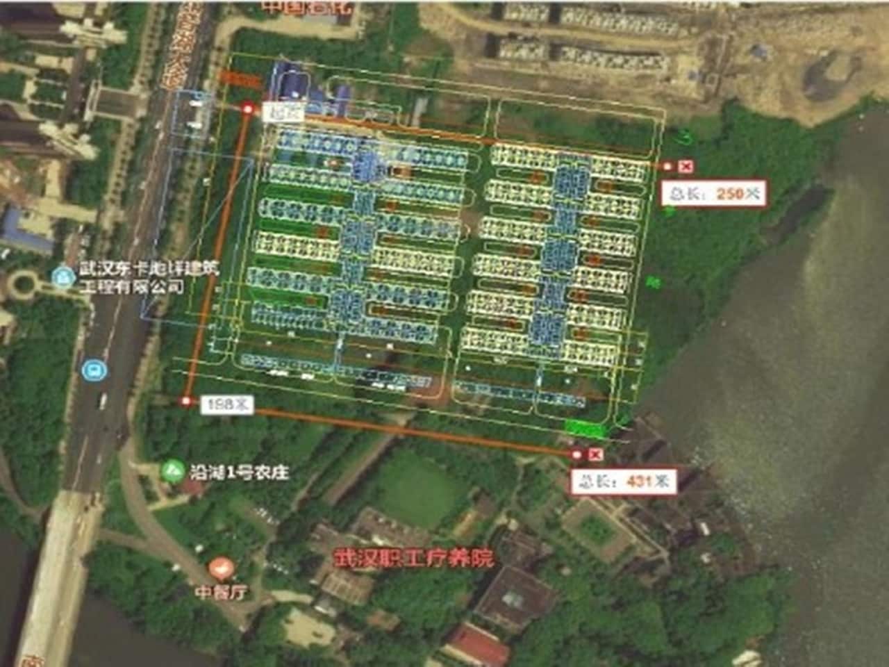 网传武汉新型冠状病毒肺炎临时医院规模。