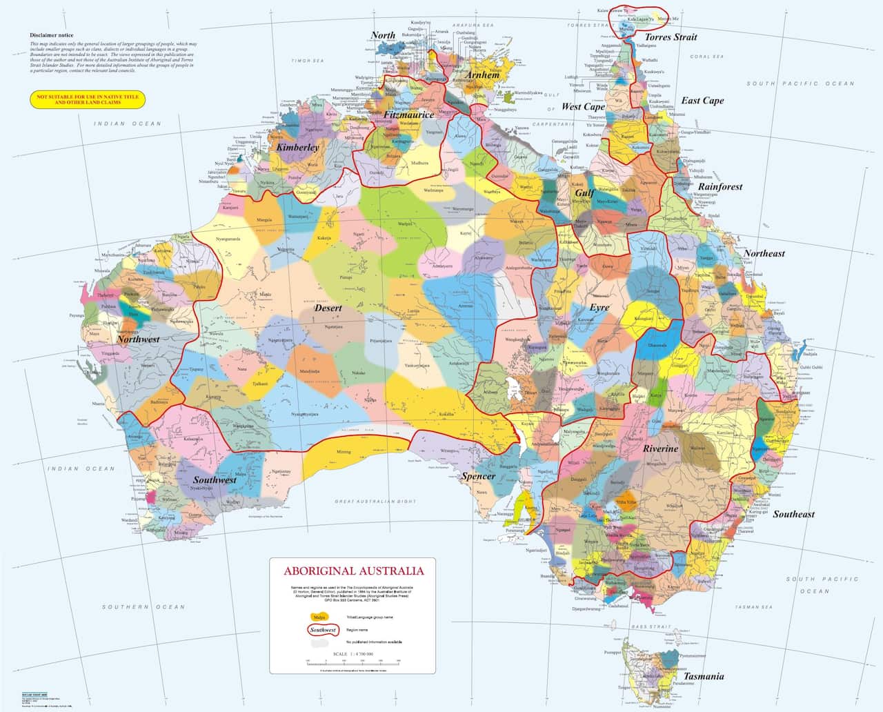 Aboriginal Australia Map