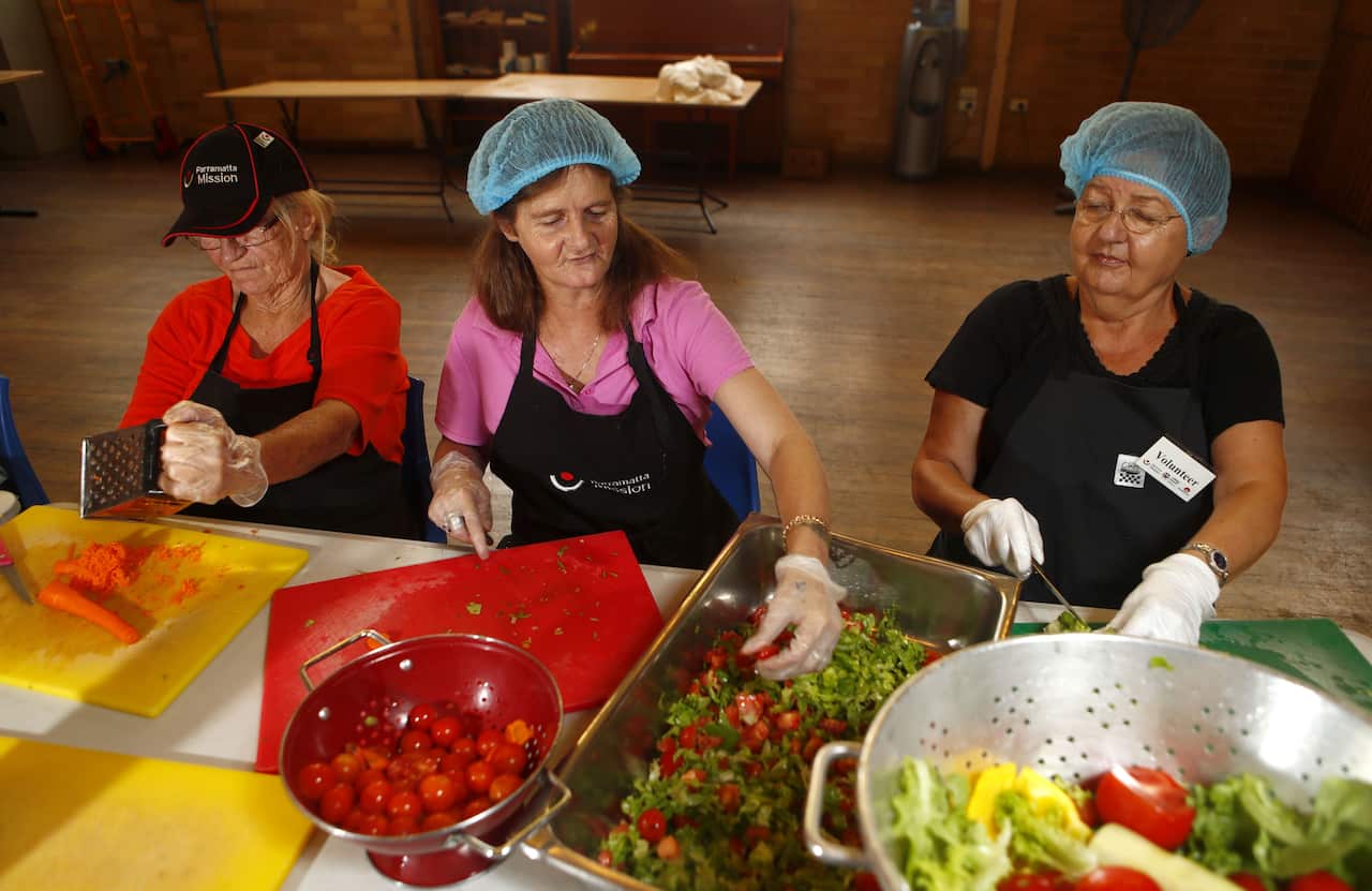 The Meals Plus services relies heavily on volunteers who sometimes double up as interpreters.