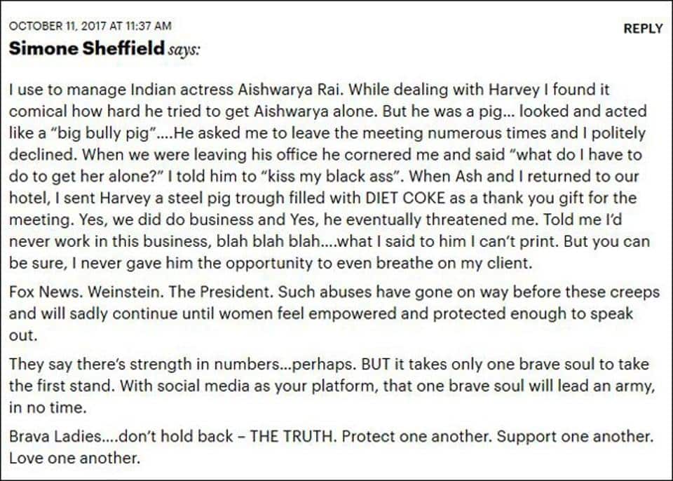 Simone Sheffield statement