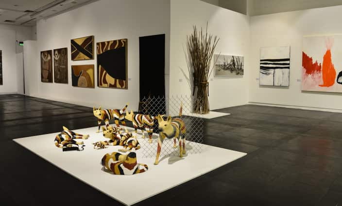 Indigenous Australia Masterworks from the National Gallery of Australia exhibition at National Gallery of Modern Art, New Delhi