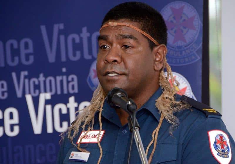 Jida Gulpilil paramedic at Ambulance Victoria