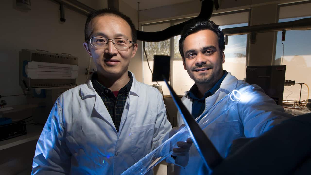 Lead researchers Dr Ankur Sharma and Associate Professor Larry Lu say it would help create the next generation of ultra-fast electronic chips