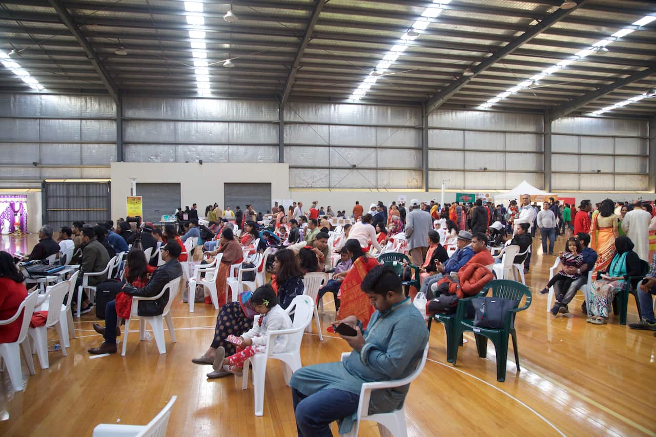 মেলায় আগত অতিথিদের একাংশ