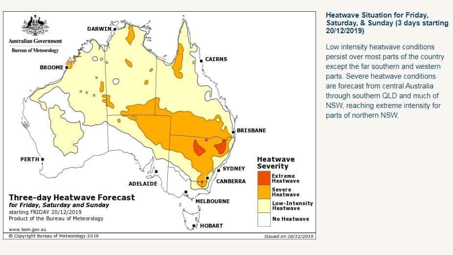Many parts of Australia are experiencing severe heatwave conditions.