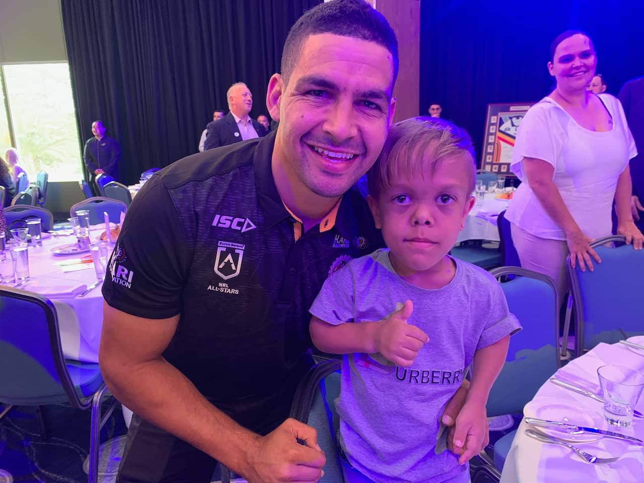 Quaden Bayles will run out alongside NRL Indigenous All Stars on Saturday night.