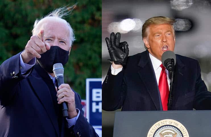 Joe Biden and Donald Trump.