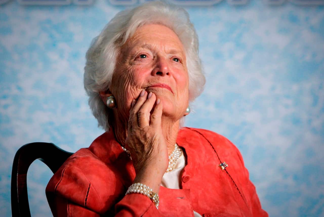 File image of Barbara Bush 