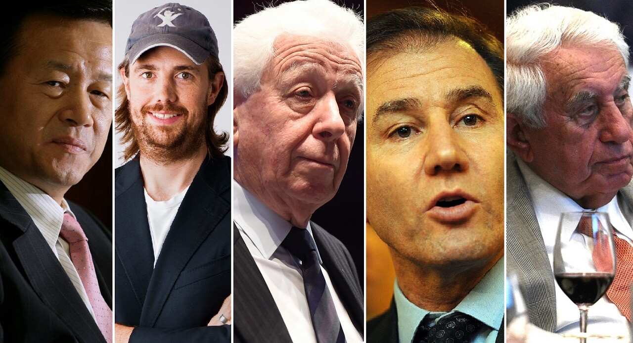 Five of the top 10 richest Australian's were born overseas, according to a new study.
