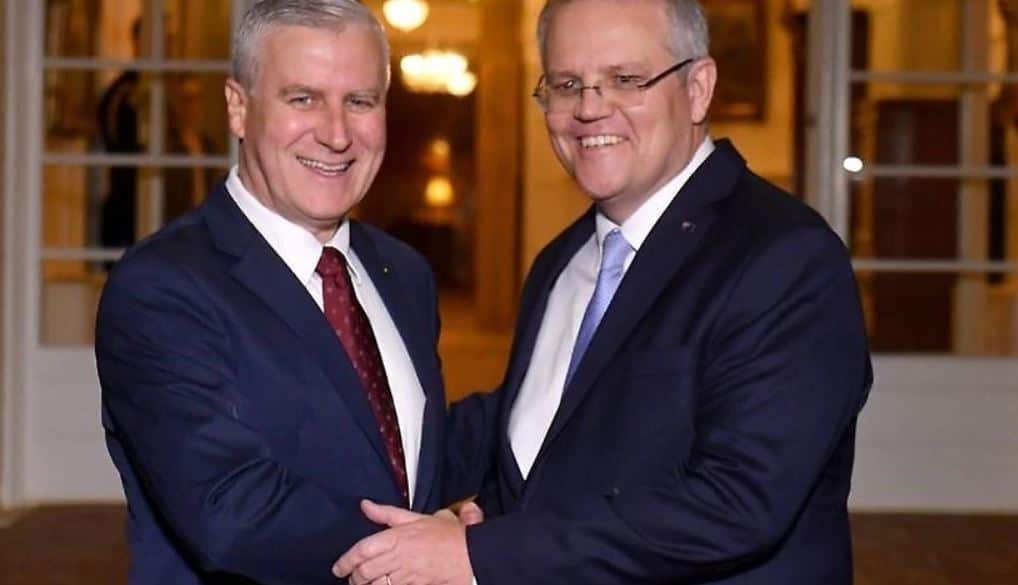 National Leader Michael McCormack and PM Scott Morrison.