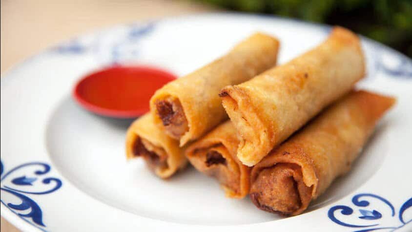 Crab spring rolls (Macau Gourmet with Justine Schofield)