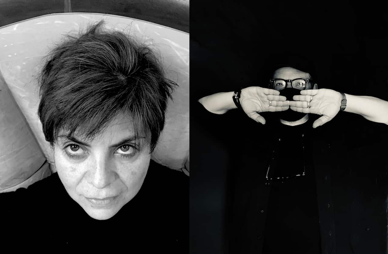 Rosa Jijon and Francesco Martone in a split portrait.