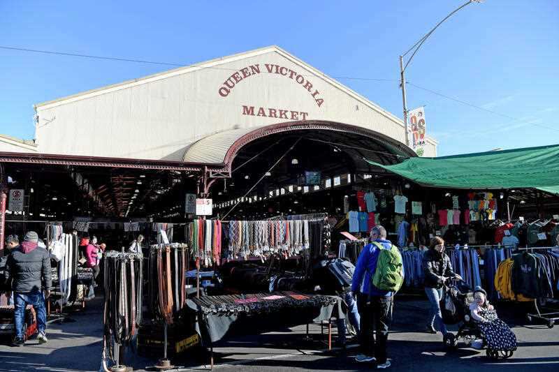 A file image of the Queen Victoria Market in Melbourne.