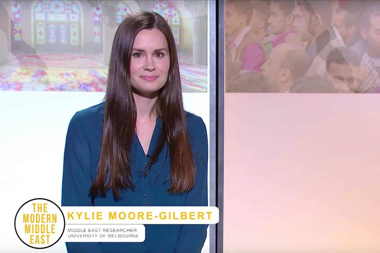 Kylie Moore-Gilbert on The Modern Middle East program in 2017.