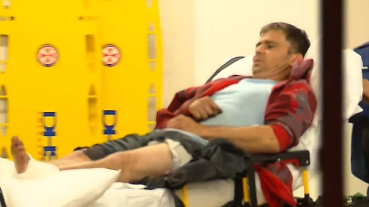 A man in his 30s and a young girl suffered cuts in the explosion. 