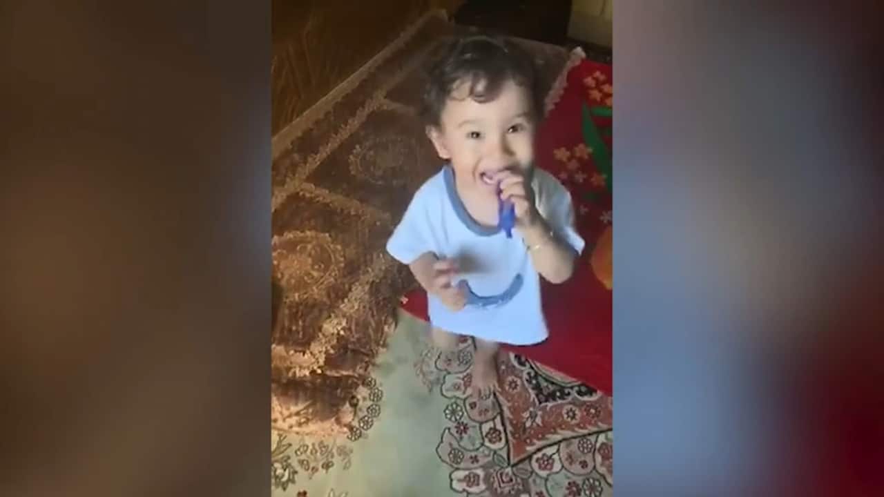 Sadam has never met his son.