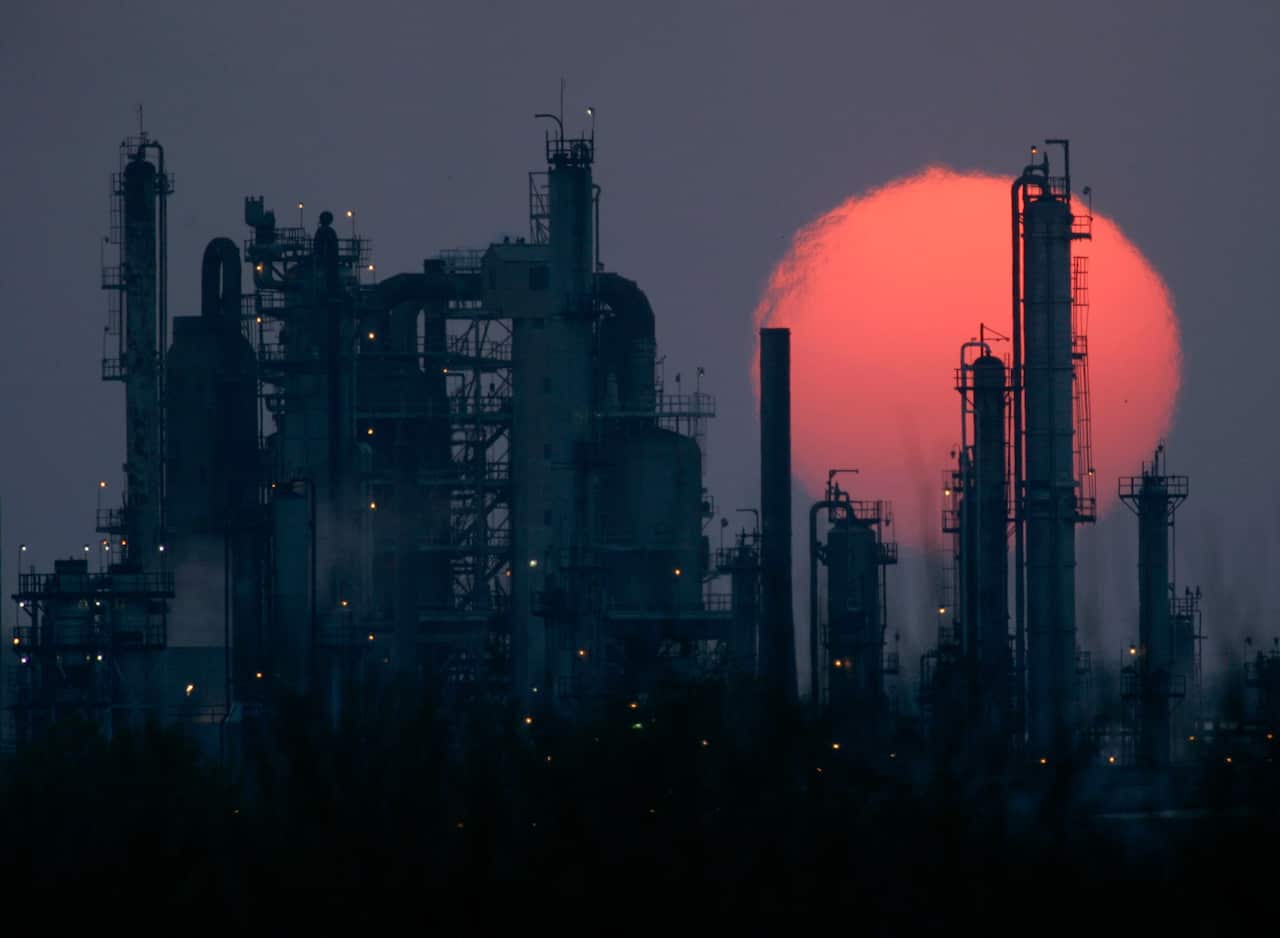 File photo of the Pioneer oil refinery in El Dorado, Kansas, US.