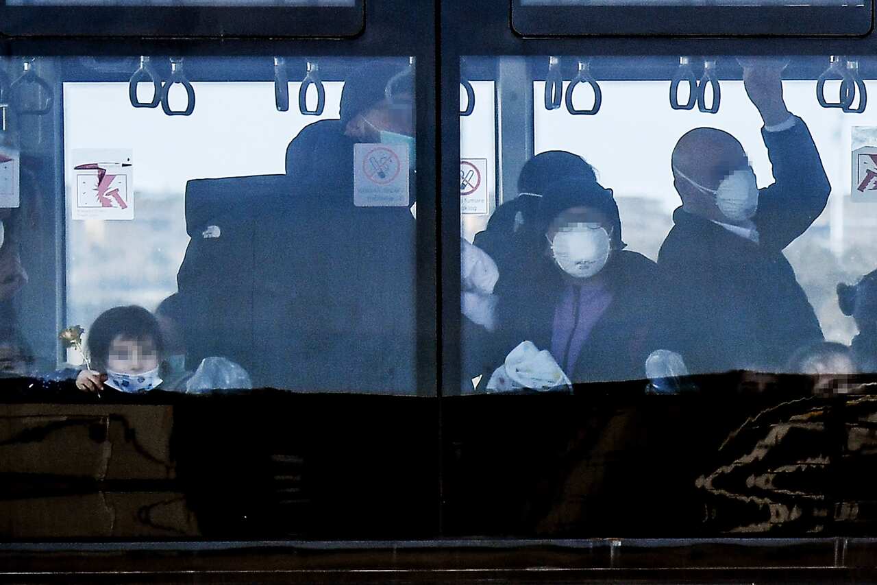 A flight carrying around 60 Italians evacuated from  Wuhan landed at the Pratica di Mare military base earlier this week.