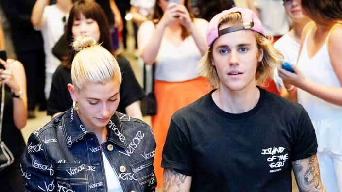 Justin Bieber and Hailey Baldwin out and about in Dumbo on July 5, 2018.  