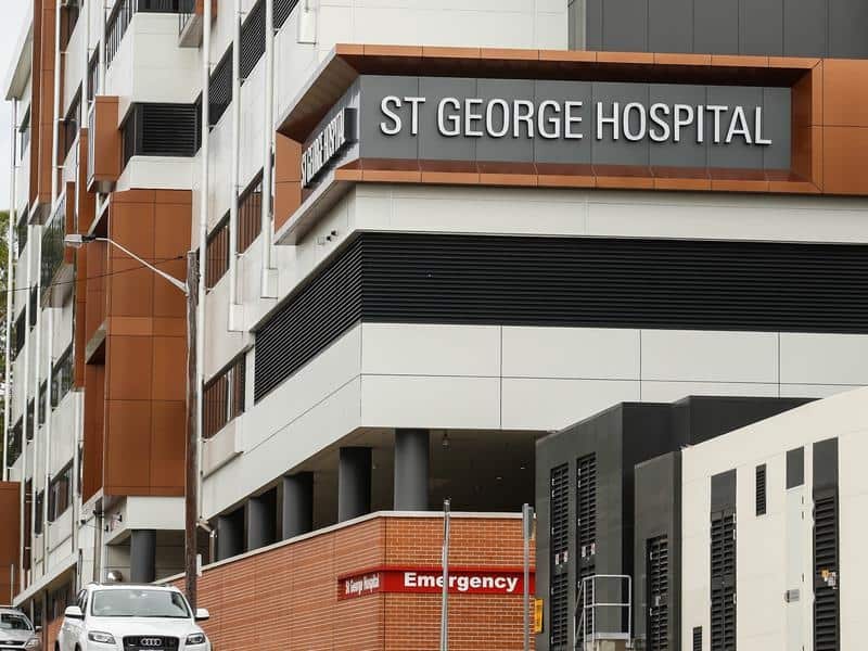 Front of St George Hospital Sydney.