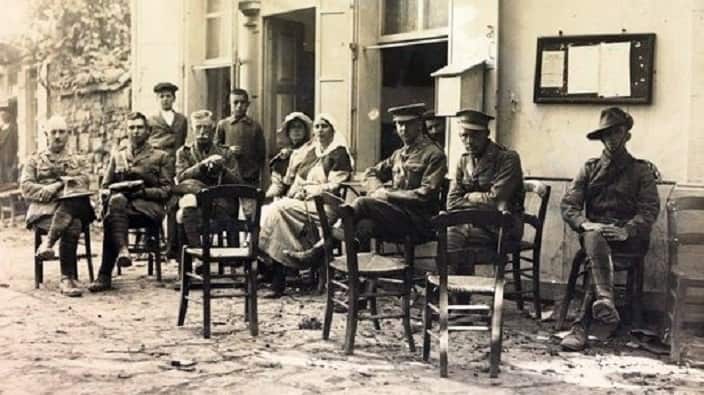 ANZACS diggers and nurses in Lemnos island.