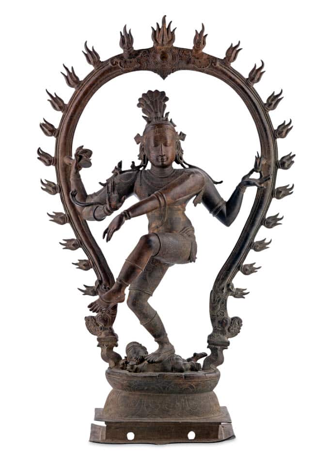 India, Southern India, Siva Nataraja (Dancing Siva), c.16th century, Tamil Nadu, South India, bronze, 75.7 cm; Gift of Diana Ramsay AO and AGSA foundation.