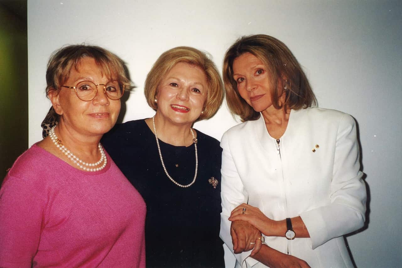From left: SBS Italian's Luisa Perugini, Franca Arena and Carla Zampatti AC