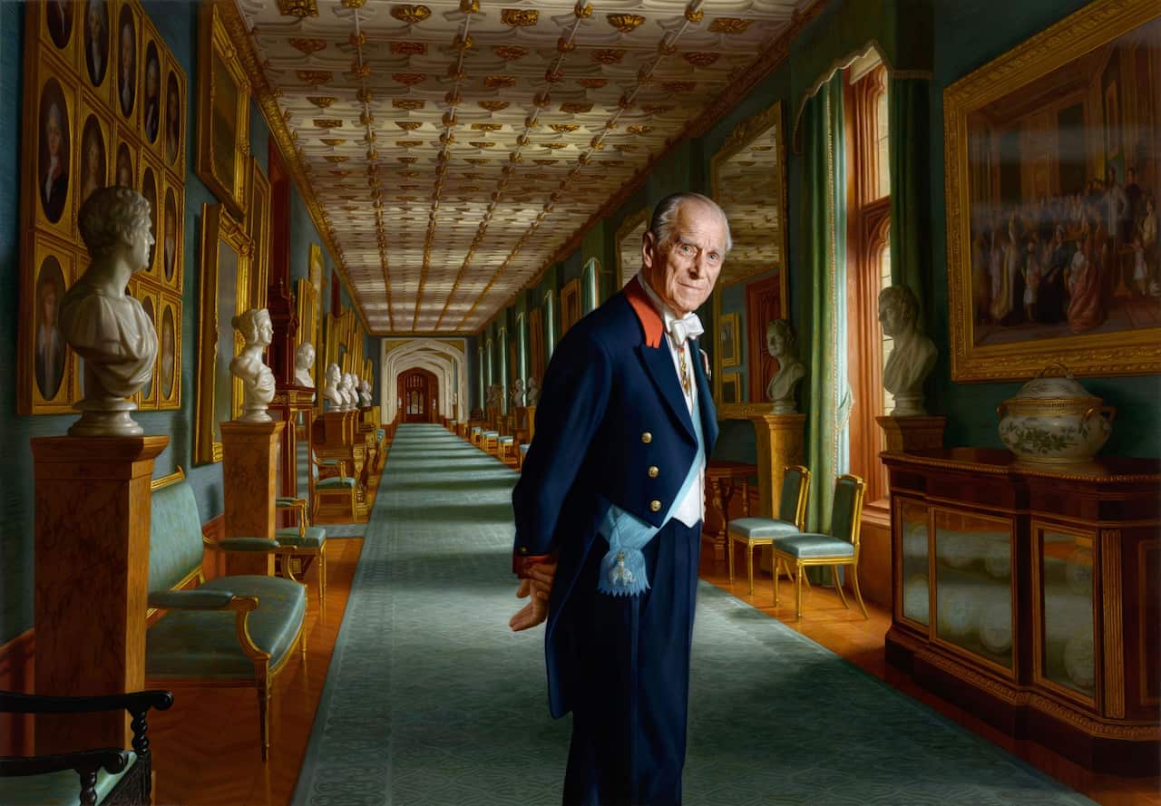 ainting by Australian born artist Ralph Heimans of the Duke of Edinburgh painted in 2017 the year of his retirement from public engagements.