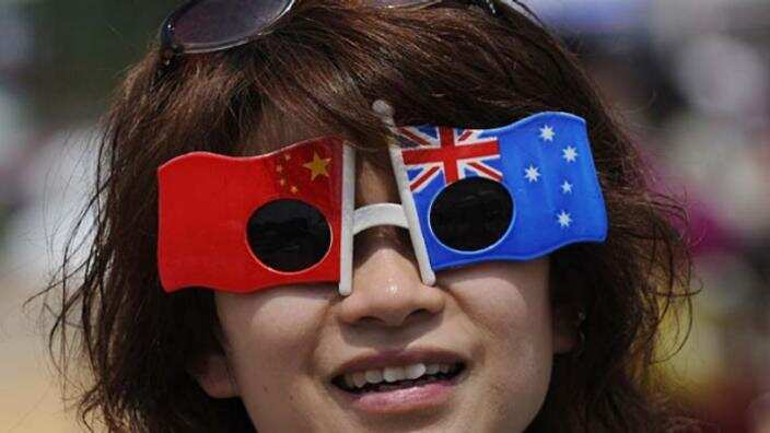 A woman demonstrates her passion for China and Australia.