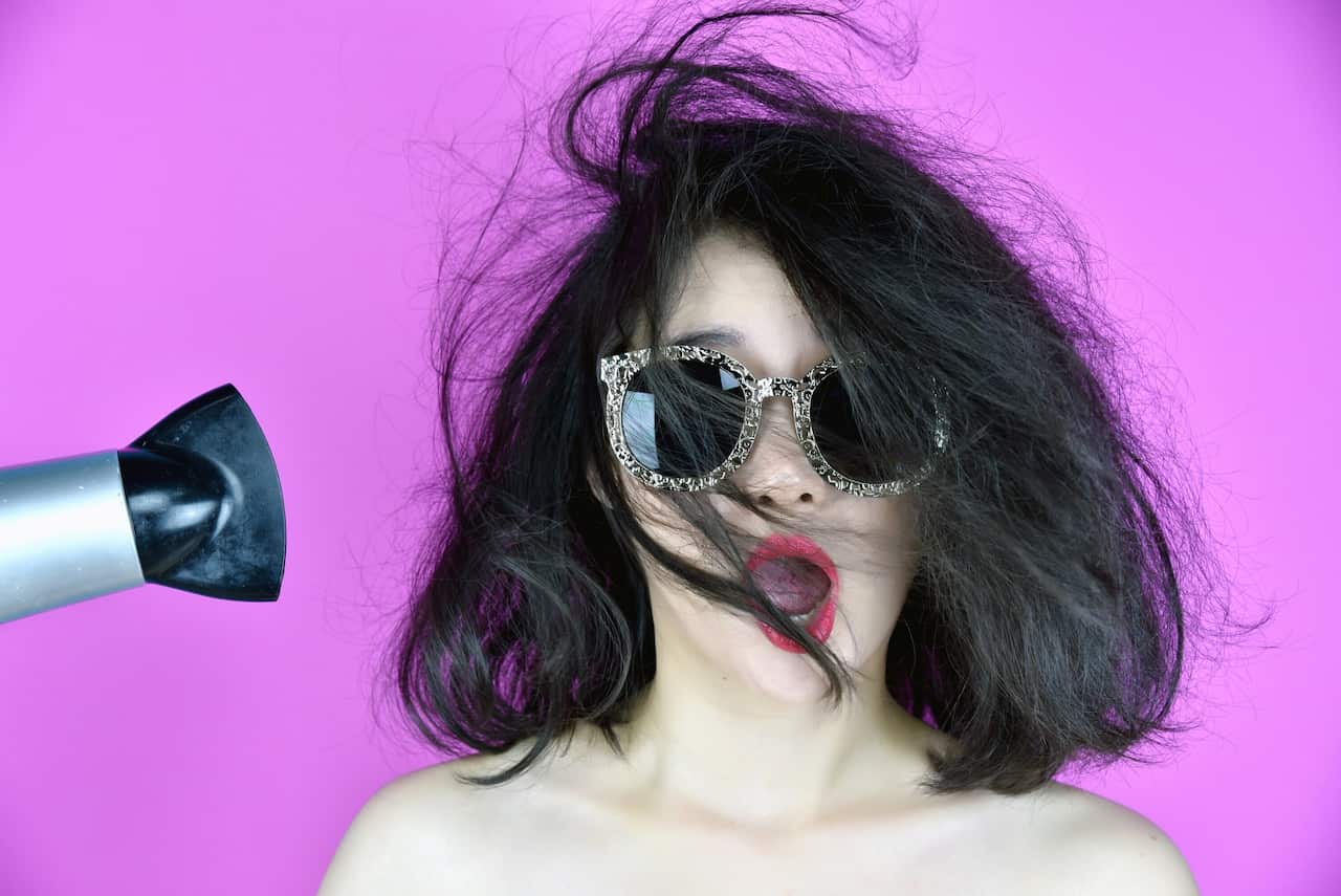 Minimise hair damage by using a hair protector before using hair iron or blow dryer