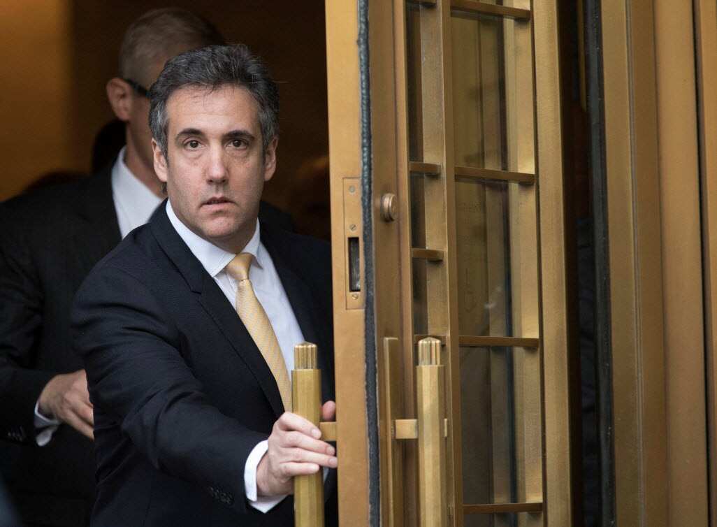 FILE - In this Aug. 21, 2018, file photo, Michael Cohen leaves Federal court, in New York (AAP)
