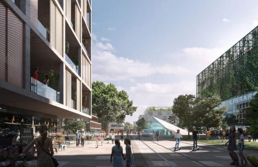 An artist’s impression of The Northern Gateway City, with BHL are the leading proponents of.