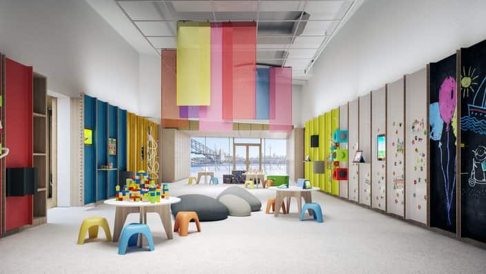 Supplied undated artist rendered image of the Creative Learning Centre, part of the renewal project for the Sydney Opera House.