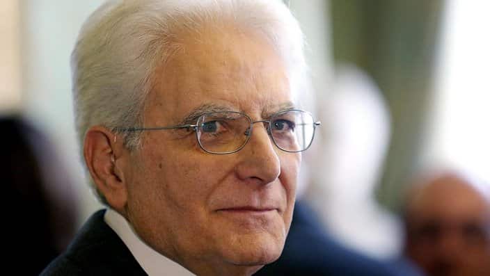 Newly elected Italian President Sergio Mattarella in Rome, Italy, 31 January 2015.