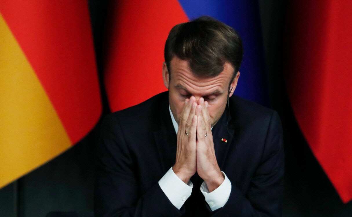 France's President Emmanuel Macron attends a news conference in Istanbul, Turkey, Saturday, Oct. 27, 2018 (AAP)