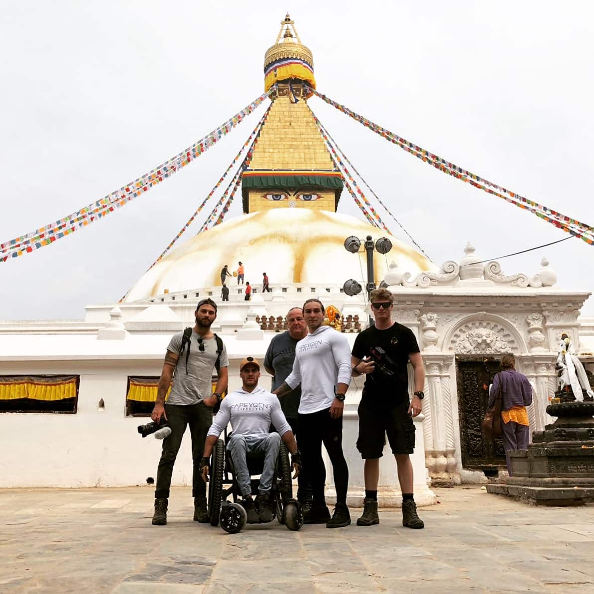 The Boudhanath Stupa.